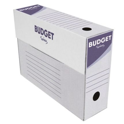 Pack 10 cajas de archivo definitivo Lyreco - folio - lomo 100 mm - blanco