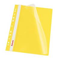 Závěsný prezentační rychlovazač Esselte, A4, žlutý, balení 10 ks