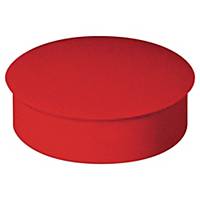 Lyreco ronde magneet, 27 mm, rood, per 6 magneten
