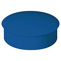 Lyreco holding magnet, round, 27 mm, blue, package of 6 pcs