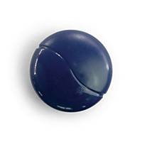 Lyreco ronde magneet, 27 mm, blauw, per 6 magneten