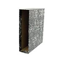 Caixa para pasta de arquivo Lyreco - A4 - lombada 82 mm - preto marmoreado