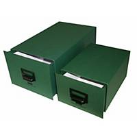 Arquivo de secretária Karman - cartão - 175 x 125 x 350 mm - 1000 fichas - verde