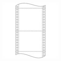 Listing paper, 1+2 Ply, 6 x240mm, 54g/m², Box of 750