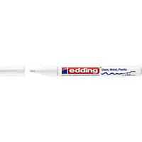 Edding® 751 paint marker, bullet tip, 1-2 mm, white, per piece