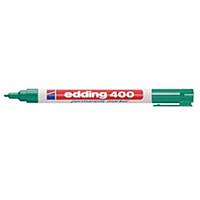 Permanent Marker Edding 400, round tip, line width 1 mm, green
