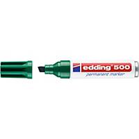 Marcador permanente Edding 500 - punta biselada 2-7 mm - verde