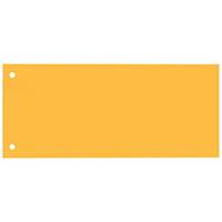 Bene 1/3 Trennstreifen aus Karton, 100 × 240 mm, gelb, Packung mit 100 Stück