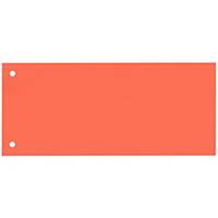 Bene 1/3 Trennstreifen aus Karton, 100 × 240 mm, orange, Packung mit 100 Stück