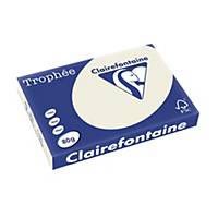 Clairefontaine Trophée 1251C gekleurd A3 papier, 80 g, parelgrijs, per 500 vel