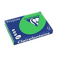 Barevný papír Clairefontaine Trophée, A3, 80 g/m², zelený