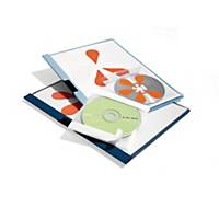 Durable CD/DVD-Hülle 5210, für 1 CD/DVD, selbstklebend, transparent, 10 Stück
