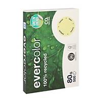Evercolor recycled coloured paper A4 80g canary - pack of 500 sheets