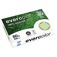 Papier recyclé couleur A4 Evercolor - 80 g - vert clair - ramette 500 feuilles