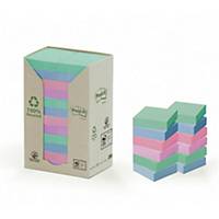 Post-it 653PRT recycled notes 51x38 mm rainbow colours - pack of 24
