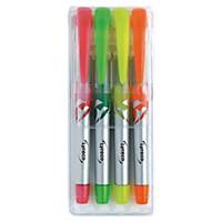 LYRECO PENSTYLE HIGHLIGHTER LIQUID INK ASSORTED - BOX OF 4