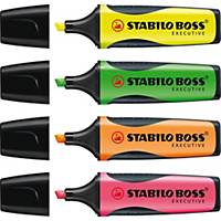 Highlighter - STABILO BOSS EXECUTIVE Wallet of 4 Assorted Colours