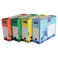 Karton archiwizacyjny LYRECO, A4 poziom, 342x100x255 mm, niebieski