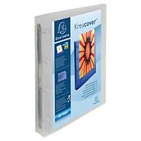 Exacompta Kreacover Translucent PP A4 Maxi Ring Binder 4 Rings, 40mm Spine Frost