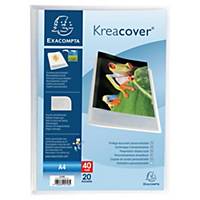 Exacompta Kreacover 5722E showalbum, A4, 20 hoezen, transparant, per stuk