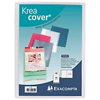 Exacompta Sichtbuch 5728E Krea Cover, A4, mit 20 Hüllen, transparent