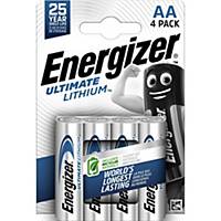 Energizer AA / LR6 Ultimate Lithium - Pack of 4