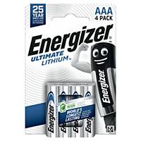 Energizer LR3/AAA Ultimate lithium batterij, per 4 batterijen