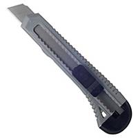 Cutter profesional LYRECO BUDGET de 18 mm color gris