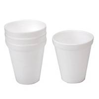 White Foam Cup 80Z Pack of 25