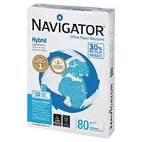 Navigator Hybrid recyceltes Kopierpapier, A4, 80 g/m², weiß, 5 x 500