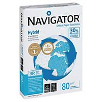 Copy paper Navigator Hybrid A4, 80 g/m2, 30 recycled, white, pack of 500 sheets