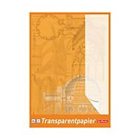 Herlitz Transparentzeichenpapier, A4, 65 g/m², weiß, 30 Blatt/Packung