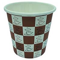 Quick Cups Brown Paper Coffee Cup 120ml - Pack of 80