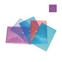 Bantex A4 Snap Wallet - Pack of 5 Purple