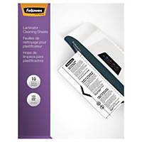 Fellowes Laminator Cleaning Sheets  - Pack 10