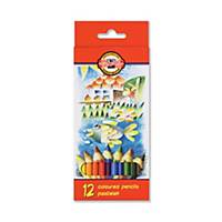 Koh-i-noor színes ceruza, 12 darab/csomag
