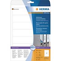 HERMA 10155 herkleefbare ordner etiketten 192x38 mm wit opaak- pak van 175