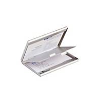 Durable Visitenkartenbox 243323 Duo, für 20 Karten, metallic silber
