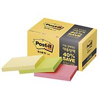 PK15 POST-IT 657-15A 102X76 PASTEL ASSORTED