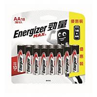 Energizer 勁量 鹼性電池 AA - 18粒裝