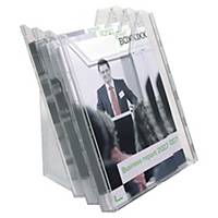 Durable Combiboxx 3 Compartments Transparent A4 Leaflet Dispenser