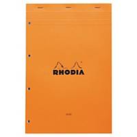 Bloc-notes Rhodia n°20 - A4+ - perforé - 160 pages - blanc seyès