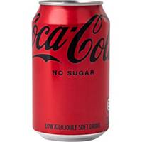 Soda Coca-Cola Zero, le paquet de 24 canettes de 33 cl