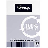 Lyreco Flipchart Pads Recycled A1 40-Sheets - Pack Of 5