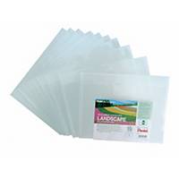 Enveloppes plastiques Pentel 240203, A4, PP recyclé, transparentes, 10 pièces