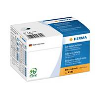 Étiquettes d’adresse Herma 4341, blanches, 89 x 42 mm , les 250 étiquettes