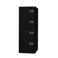 Bisley Basic filing cabinet for suspension files 4 drawers H132,1 cm black