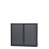 Cupboard low with 2 shelves 120 x 103 x 43 cm antracite