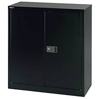 Bisley Universal cabinet, Hinged door, 1 base,91,4 x 40 x 100 cm (WxDxH), black