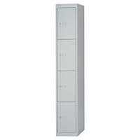 Bisley locker with 4 compartments 30,5x180,2x45,7 cm grey